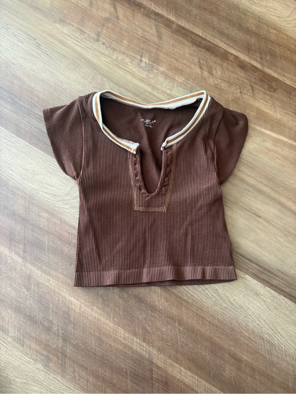 UO Out From Under Ribbed Crop Top